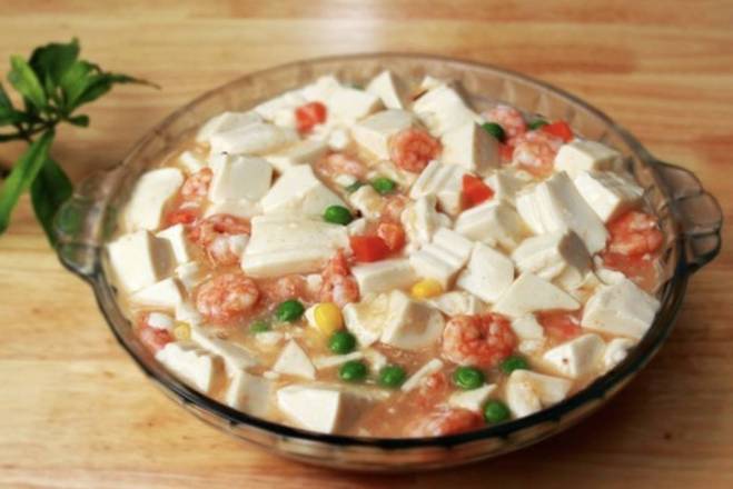 F08. Stir-Fried Shrimp With Tofu 虾仁豆腐